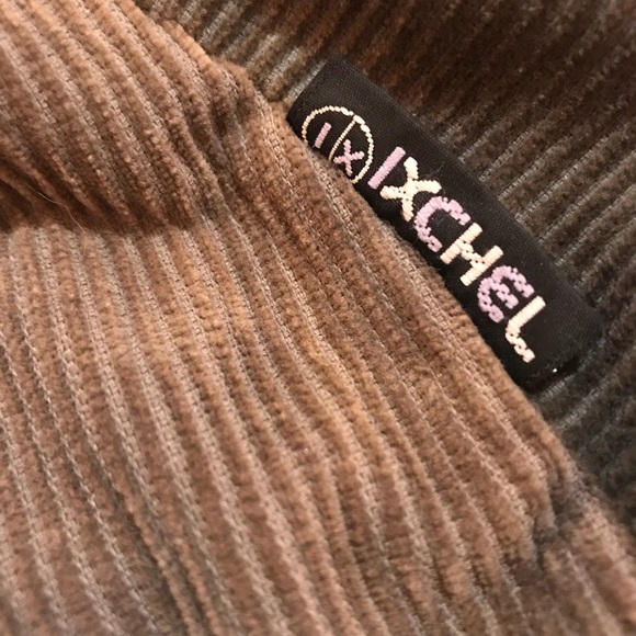 Corduroy Backpack with Mushroom Embroidery - Picture 3 of 8